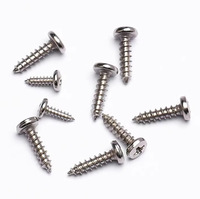 Phillips Truss Head BA Type Self Tapping Screws, Carbon Steel Nickel Plated Round Head Screws M2-M5 for Electronics & Furniture