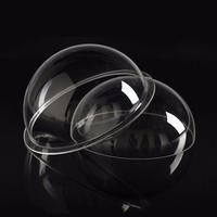 Cubierta de Lente Semiesférica Convexa Doble de Plástico Acrílico para Cámara, Tamaño Personalizado OEM, Grado Óptico Transparente