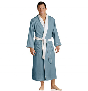 <span class=keywords><strong>Accappatoio</strong></span> Unisex di Lusso <span class=keywords><strong>per</strong></span> Hotel con Colletto a Risvolto, Foderato in Peluche, Doppio Strato in Microfibra, <span class=keywords><strong>Tessuto</strong></span> Spugna <span class=keywords><strong>per</strong></span> Casa o Spa - Product Image 1