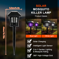 Repelente Solar de Mosquitos, Luz UV Duradera para Exteriores, Jardín, Césped, Camino Eléctrico para Matar Mosquitos, Lámpara de Luz Solar