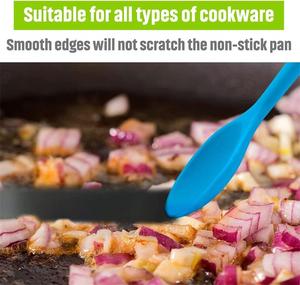 Chất lượng cao 100% cấp thực phẩm hàng tồn kho dễ dàng để rửa bé muỗng ngã ba không thể phá vỡ an toàn Silicone ăn bé muỗng và ngã ba đặt - Product Image 6