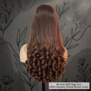 Perruques brésiliennes en cheveux humains, boucles œuf, perruques sans colle 13x4 Lace Front, pré-épilées, prêtes à porter, cuticules alignées, perruques brutes - Product Image 2