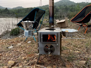 Réchaud à charbon sans fumée, réchaud portable d'extérieur, réchaud de camping, réchaud de cuisson d'extérieur, réchaud de chauffage d'extérieur, réchaud de pêche, réchaud de sauna au charbon - Product Image 3