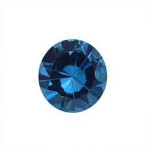 Topaze bleue suisse naturelle, taille brillant rond, pierres précieuses facettées, certifiées par un tiers, vente en gros Gopika Exports pour la joaillerie - Product Image 2