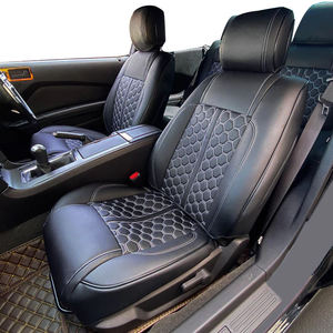 Housses de siège de voiture de luxe en cuir sport sur mesure pour Ford Mustang Coupé 2010-2014, ensemble complet avant/arrière, imperméables toutes saisons - Product Image 2