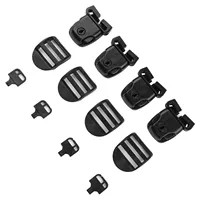 Kit de réparation de loquet cassé pour couvercle de spa HY2, 4 pièces, avec clip de verrouillage et clé, pour sangles de 26 mm (1 pouce) de large, accessoires de piscine extérieure