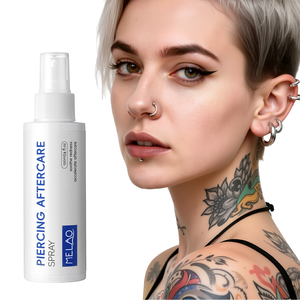 Spray hydratant pour soins après-piercing OEM avec sel de la Mer Morte pour oreilles, nez, visage, tatouage, solution saline fine, végétalien, 120 ml - Product Image 1