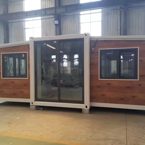 Mô-đun mở rộng container nhà Hà Bắc Quảng Đông phẳng Bốn bánh xe container nhà với Trailer - Product Image 3