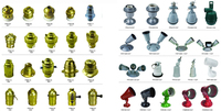 Base de lampe en laiton, 80 w, accessoires d'éclairage, plafond, b22 support de lampe, ampoule