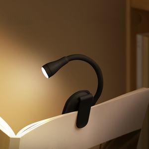 Mini lampes de lecture portables à clip, veilleuses rechargeables à intensité réglable pour chambre, protection oculaire, lampes de lecture LED à rotation 360° - Product Image 6
