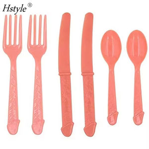Vajilla Hstyle novia pene ducha gallina noche Willy pene novedad cuchillos desnudos/tenedores/cucharas para <span class=keywords><strong>Bar</strong></span> despedida de soltera suministros - Product Image 5