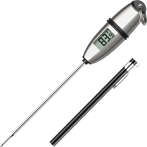 Fast Reading Digital Food Thermometer With Super Long Probe for Grill Candy Kitchen <b>BBQ</b> Smoker Oven Oil Milk - Product Image 1