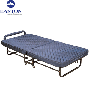 Cama Plegable Individual Móvil de Alta Calidad para Huéspedes de Hotel, con Estructura Tubular Metálica, Función Suave y Ruedas Resistentes - Product Image 2