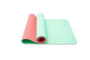 Premium NonSlip Extra Long TPE Yoga Mat for Women Home Workout Double Layer Fitness Mat with Printable Logo Custom <b>Exercise</b> Floo - Product Image 1