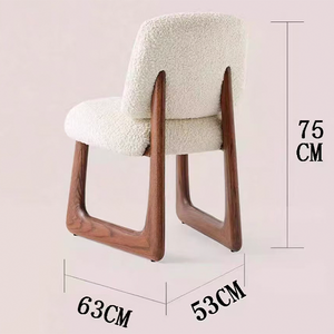 Sedia da Pranzo Modernista Pula in Bouclé per Casa, Ufficio e Appartamento - Product Image 2