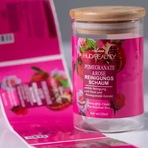 Werks anpassung Etiketten aufkleber für Lebensmittel medizin Verpackungs box Flaschen rolle Vergoldung aufkleber