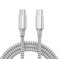 Kabel Pengisian Cepat Tipe-C ke USB-A dengan Pelindung Nilon untuk Ponsel dan Transfer Data