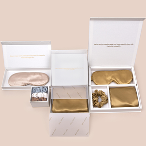 Federe in Raso di <span class=keywords><strong>Seta</strong></span> Personalizzate all'Ingrosso, Federe Organiche Setose per la Cura della Pelle, Confezione Regalo con Logo - Product Image 1