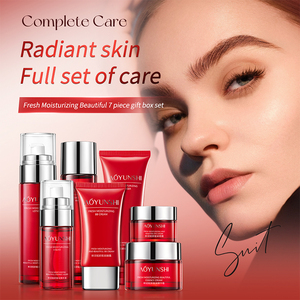 Coffret Cadeau de Soins et Cosmétiques pour une Peau Fraîche et Hydratée, OEM ODM, 7 Pièces : Nettoyant, Tonique, Crème Contour des Yeux, Essence, Crème BB - Product Image 2
