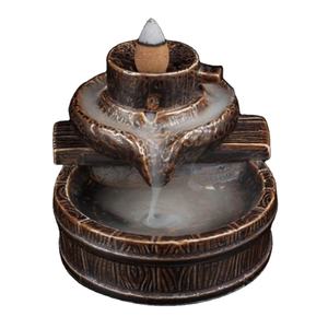 Quemador de Incienso de Cerámica con Diseño de <span class=keywords><strong>Molino</strong></span> de Piedra Ywbeyond, Porta Incienso de Cono de Sándalo para Aromaterapia, <span class=keywords><strong>Cascada</strong></span> Decorativa para el Hogar - Product Image 1