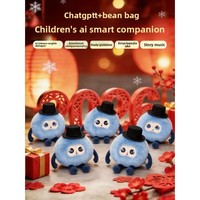 Muñeco de Peluche con IA, Activación por Voz, Conversación Libre, con Bolso de Hombro; Mascota Electrónica para Niños, Emocional