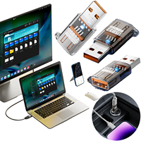 Adaptateur USB 3.2 mâle vers femelle 2026, synchronisation de données haute vitesse 10 Gbit/s, charge 60 W, extension de port USB pour ordinateur portable, PC, voiture