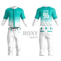 Ensemble d'uniformes de baseball haut de gamme avec logo personnalisé, maillot et pantalon d'équipe, manches courtes, vêtements de sport respirants et écologiques