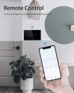 XZJ White Black <strong>Smart</strong> Product Custom Tuya 1/2/<strong>3</strong>/4 Gang EU US <strong>Wifi</strong> Electrical Lighted Wall <strong>Switch</strong> - Product Image 2