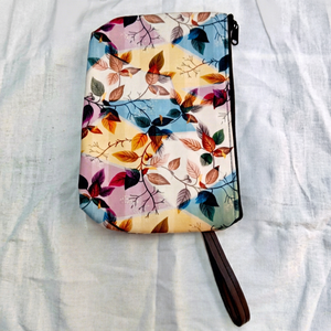 Bolsa de Maquillaje Floral de Primavera, Bolsa de Cosméticos de Lona Reutilizable, Logotipo Personalizado, Regalo para Damas de Honor, Organizador de Artículos de Aseo con Cierre, Venta al Por Mayor - Product Image 1