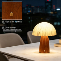 Lampe LED en forme de champignon Wabi Sabi, style japonais, lumière de table décorative, éclairage d'ambiance minimaliste pour intérieur moderne