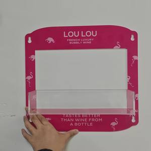 Présentoir de porte refroidisseur avec ventouses en acrylique transparent de 3mm d'épaisseur pour barre chocolatée ou <span class=keywords><strong>étagère</strong></span> de rangement au <span class=keywords><strong>réfrigérateur</strong></span> - Product Image 1