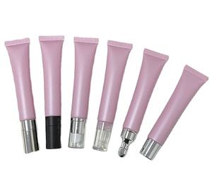 ขวดลูกกลิ้งนวดโลหะหลอดบีบนุ่มหรูหราห<span class=keywords><strong>ล</strong></span>อด<span class=keywords><strong>ล</strong></span>ิปกลอสพลาสติกสำหรับครีมรอบดวงตาลิปสติก<span class=keywords><strong>สีชมพู</strong></span>20กรัม - Product Image 1