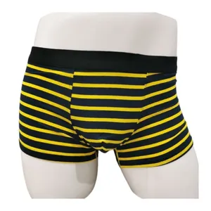 Factory direct low price striped men's boxers seamless boxers men's comfortable breathable boxers