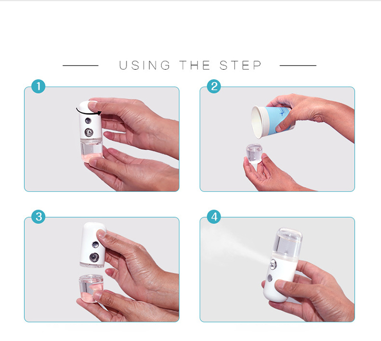 Amazom Water Sprayer Portable oisture Spray Device Facial Steamer Sprayer Milk Alcohol