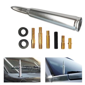 <span class=keywords><strong>Antenne</strong></span> de toit universelle en aluminium de calibre 50, chromée par placage sous vide, pour personnalisation automobile - Product Image 2