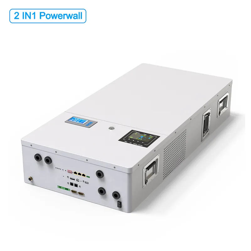 New 2 IN 1 48V Powerwall 6000 Cycles Built-in 16S BMS 5000W Inverter 5120Wh Energy Storage 48V 100Ah LiFePO4 Powerwall Battery