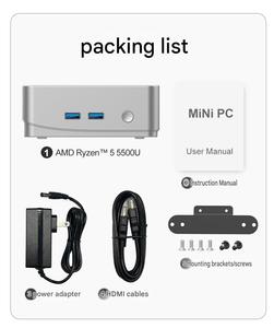 AMD Ryzen 5 3200U Mini PC Windows 11 32GB RAM 1TB SSD Radeon Vega 8 Graphics Dual HDMI WiFi 6 Desktop Computer Small <b>Micro</b> PC - Product Image 4