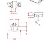 Mini serrure à bouton poussoir pour armoire, pour camping-car, caravane, camping-car, verrouillage de porte, meuble, 9 pièces, YH2073