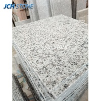Pierre naturelle de haute qualité gris blanc granit G655 carreaux de sol polis dalles comptoir île haut