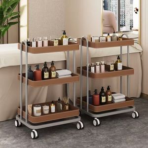 Beauty Cart Modern Professional Hair Salon Nail Tattooing <b>Tool</b> Cart with Light Luxury Iron Mobile Storage Rack - Product Image 6
