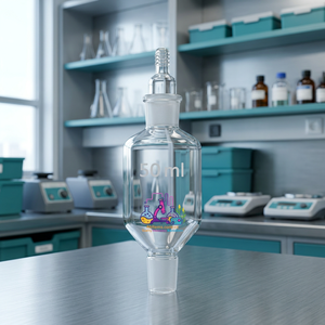 Chambre de collecte d'insectes cylindrique en verre borosilicate transparent de 50 ml, récipient de capture d'échantillons avec option OEM à 4 voies - Product Image 6