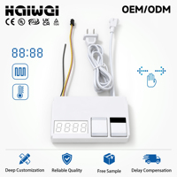 Interrupteur tactile OEM à commande gestuelle pour miroir, AC110-240V DC12V 12W, avec fonctions CCT, gradation et anti-buée, pour miroir de salle de bain LED