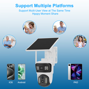 Macro video V380 năng lượng mặt trời hỗ trợ 4MP CMOS cảm biến âm thanh hai chiều vườn trang trại máy ảnh tầm nhìn ban đêm lưu trữ đám mây IP65 xem nhiều người dùng - Product Image 5