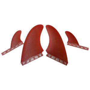 Twin Keel Fin Venta al por mayor Honeycomb 4PCs Fibra de vidrio Surfboard Fin Single Double Tab Water Sports Fin - Product Image 4