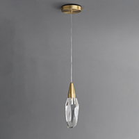 MEEROSEE Lustre Cristal Pendentif Lumière Cuisine bar Salle À Manger Lustre Moderne Lampes pour le Salon Chambre 400K3381