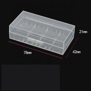 Funda de plástico duro transparente portátil para 2x20700 21700, caja de batería, contenedor, caja de almacenamiento de batería resistente al agua - Product Image 6