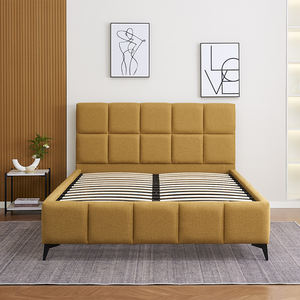 Italian Modern Furniture Royal Upholstered Platform <b>Beds</b> <b>Queen</b> <b>Size</b> King <b>Size</b> <b>Bed</b> - Product Image 3