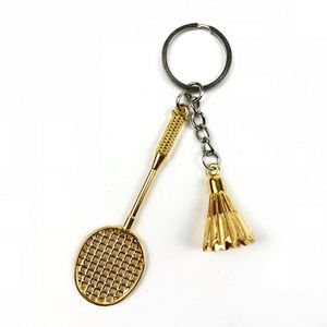 Metal Badminton Racket Keychain Vintage <b>Mini</b> Sports Keyring for Women Men Car Key Chains <b>Backpack</b> Pendant Novelty Gifts - Product Image 6