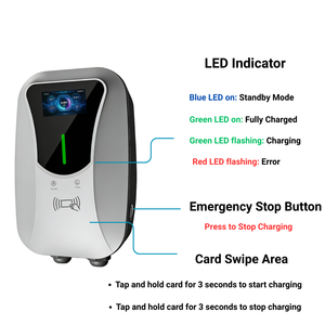 Chargeur mural AC pour véhicule <span class=keywords><strong>électrique</strong></span> Cenwell 7 kW 32 A Type 2, station <span class=keywords><strong>de</strong></span> <span class=keywords><strong>recharge</strong></span> pour <span class=keywords><strong>voiture</strong></span> <span class=keywords><strong>électrique</strong></span> 22 kW avec <span class=keywords><strong>carte</strong></span> RFID, OCPP, Bluetooth + Wi-Fi - Product Image 6