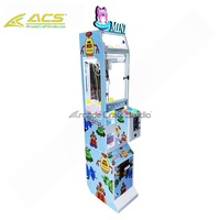 Mini-grue à pinces ACS pour machines à poupées, jeu d'arcade à monnayeur, version anglaise, logo personnalisé pour centres commerciaux et locations de fêtes